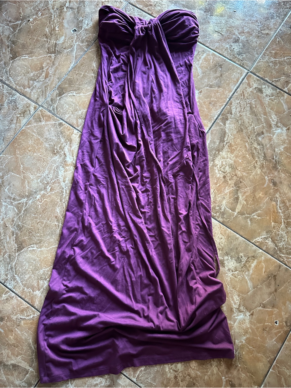 Halara Halter Tie Back Built-in Bra Maxi Dress with Pockets